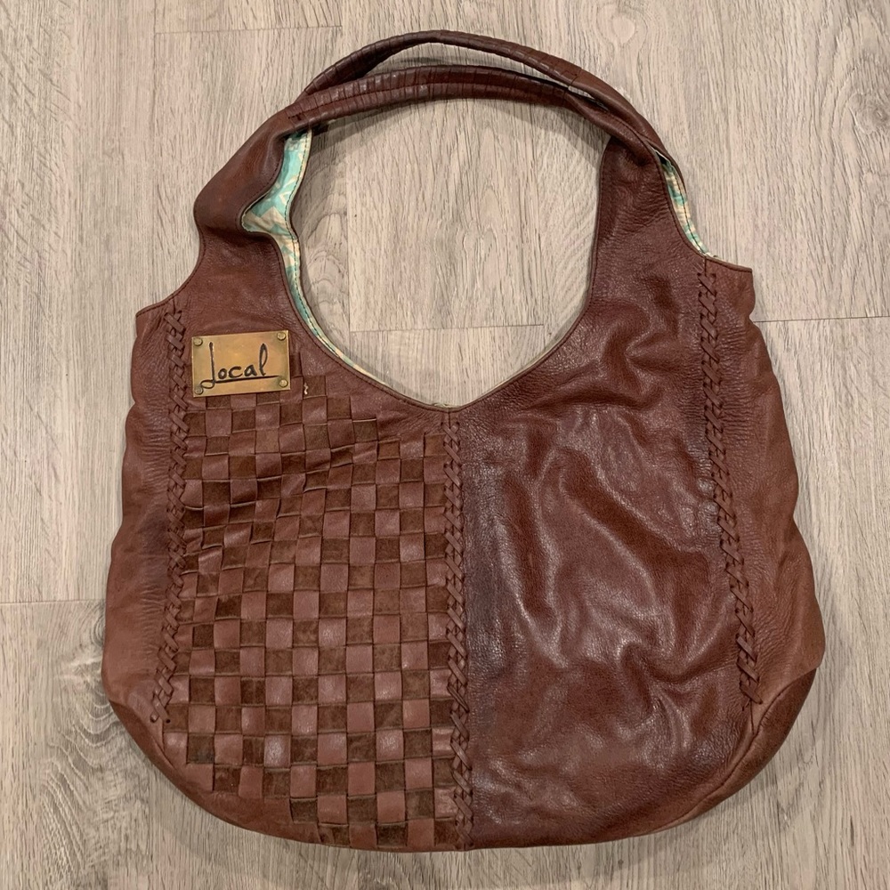 Local Brown “hobo” styled Bag brown leather